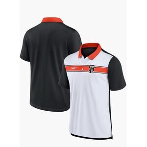 Nike Men’s San Francisco Polo Shirt in White, Black & Orange